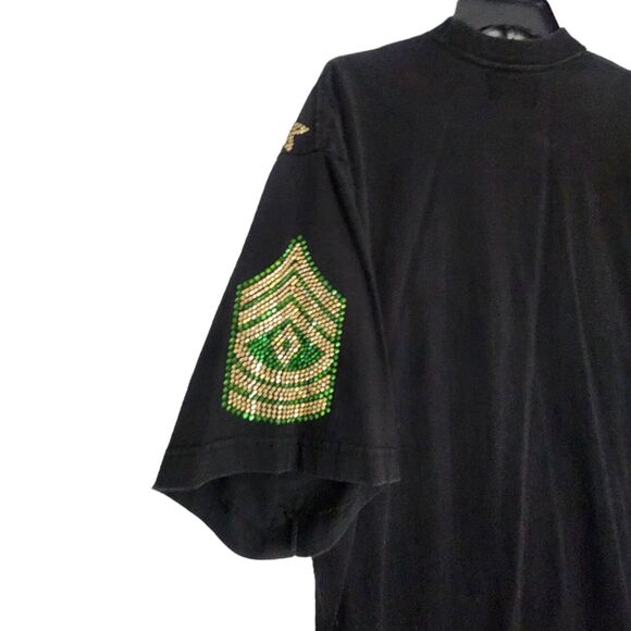 VTG XL MEN T-SHIRT GRAPHIC TEE 90S Y2K HIP HOP BLING STUDDED CONCERT RAPPER NOIZ - Picture 7 of 7